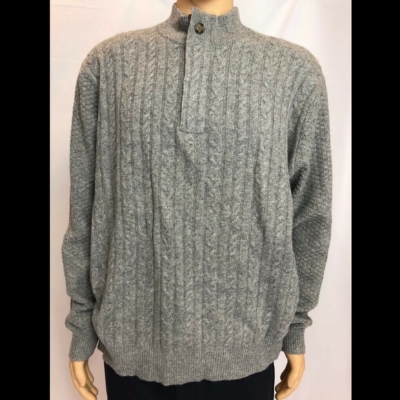 Raffi Other - Raffi Mens Sweater Pullover Cable Knitted Gray XXL